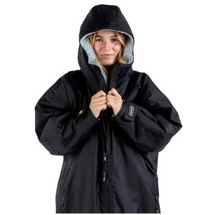 Dryrobe Advance Long Sleeve Change Robe V3 DR104V3 - Black / Grey
